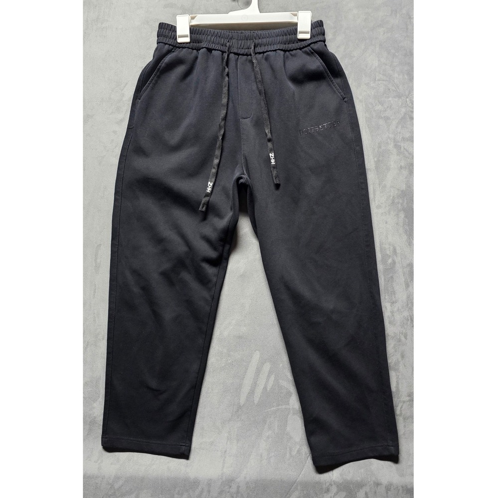 William Marchi Mens Black Drawstring Sweatpants Sz 32 Relaxed Joggers DOITBETTER